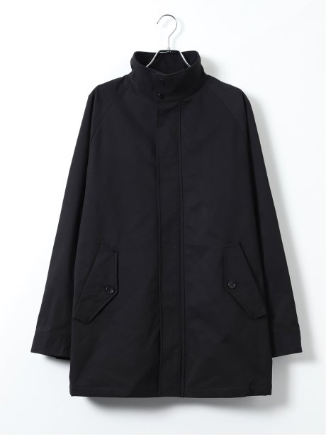 【大きいサイズ】コート メンズ ビジネス ストレッチ 撥水 中綿 スタンドカラー 比翼 フルジップ ハーフ オックス