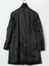 ウール100% ステンカラーコート 無地黒