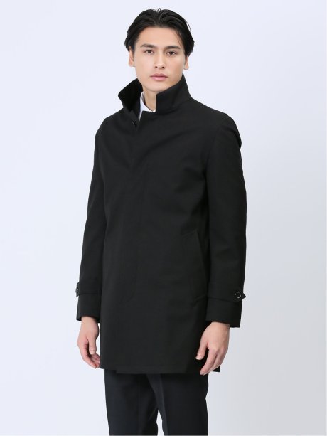 撥水防風 スタンドカラーコート