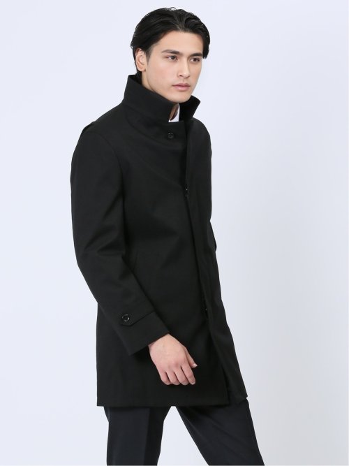 撥水防風 スタンドカラーコート