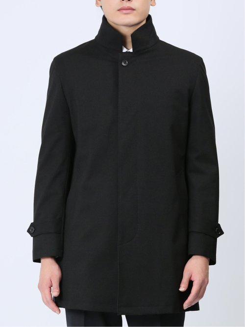 撥水防風 スタンドカラーコート