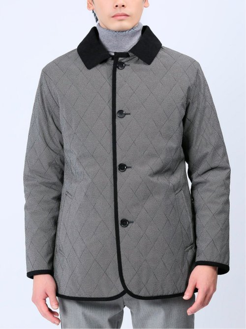 フード着脱 中綿キルティングジャケット