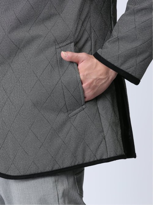 フード着脱 中綿キルティングジャケット