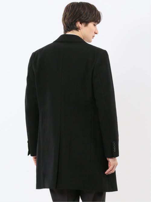 ウール混 チェスターコート 無地黒(M 05黒): アウター/コート | TAKA-Q