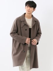 ウール100% リラクシング ステンカラーコート