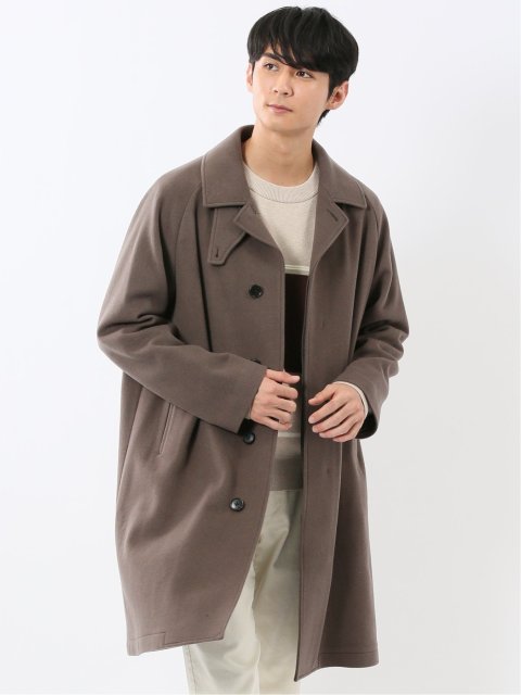 ウール100% リラクシング ステンカラーコート