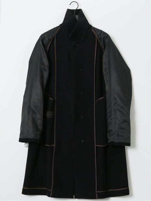 ウール100% リラクシング ステンカラーコート