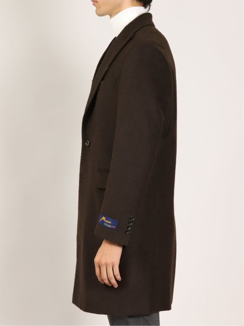 マペル/MAPEL チェスターコート 組織茶