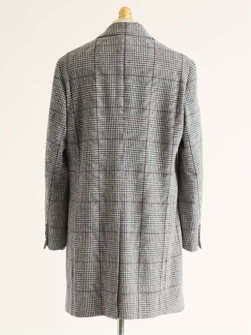 インポートウール混 グレンプレイド チェスターコート