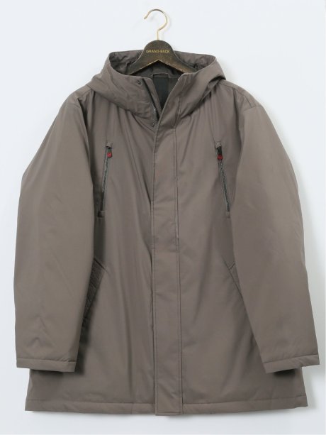 【大きいサイズ】ジーステージ/G-stage フーデッド ダウンコート