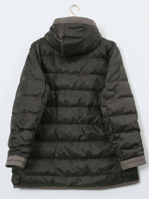 【大きいサイズ】ジーステージ/G-stage フーデッド ダウンコート