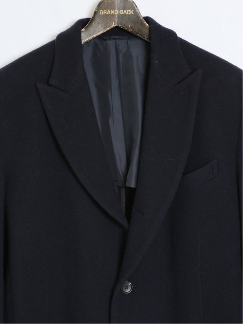 【大きいサイズ】ジーステージ/G-stage ウール100% チェスターコート