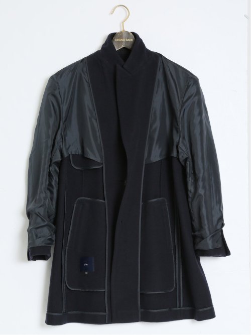 【大きいサイズ】ジーステージ/G-stage ウール100% チェスターコート