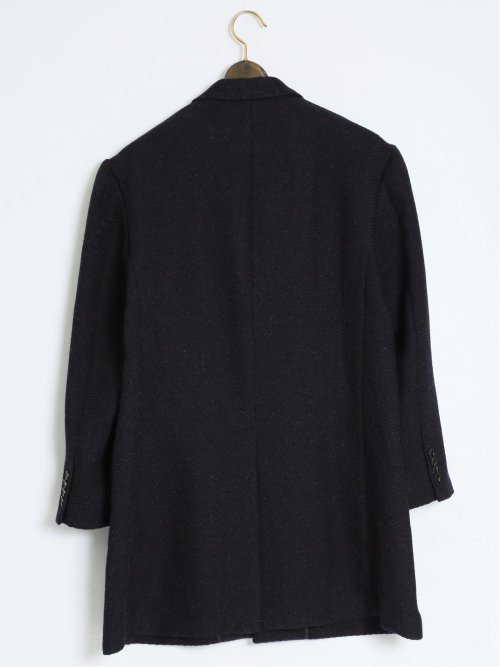 【大きいサイズ】ジーステージ/G-stage ウール100% チェスターコート バスケット