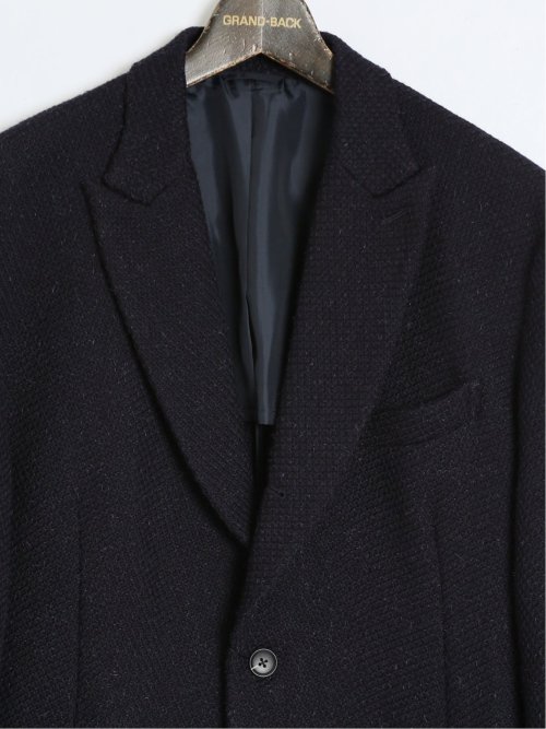 【大きいサイズ】ジーステージ/G-stage ウール100% チェスターコート バスケット