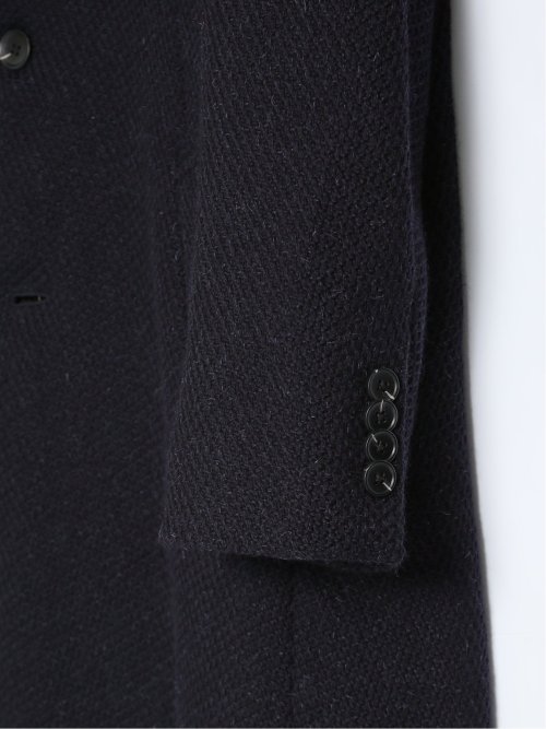 【大きいサイズ】ジーステージ/G-stage ウール100% チェスターコート バスケット