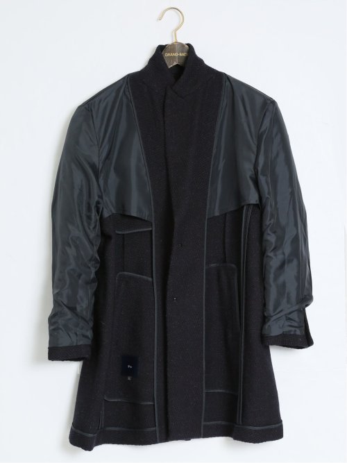 【大きいサイズ】ジーステージ/G-stage ウール100% チェスターコート バスケット