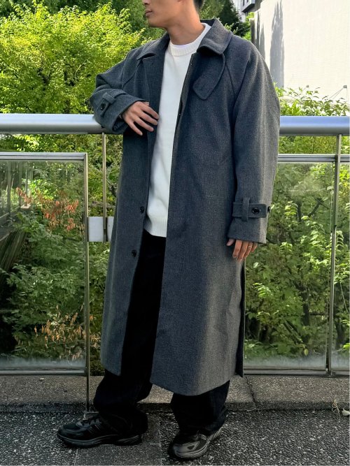 ドロー/DRAW テックメルトン ビックシルエット シングルコート