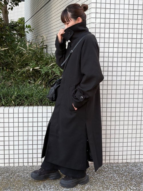 ドロー/DRAW テックメルトン ビックシルエット シングルコート