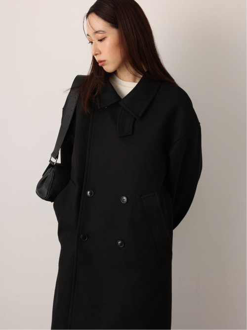 ドロー/DRAW テックメルトン ビックシルエット ダブルコート