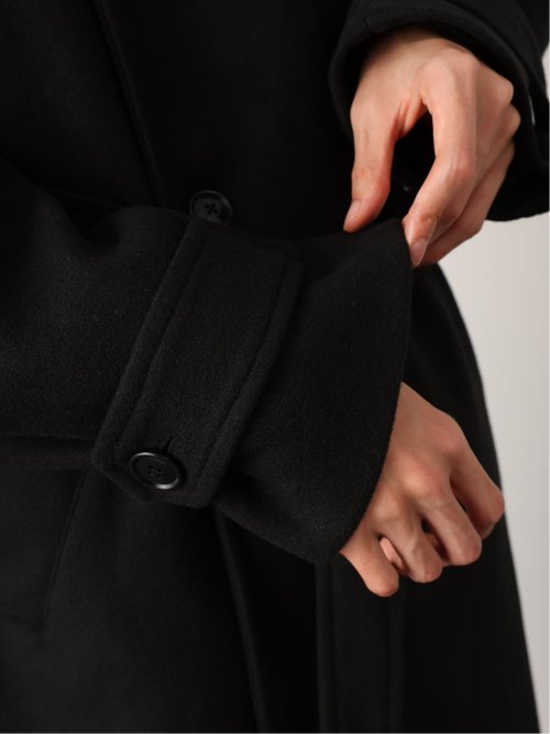 ドロー/DRAW テックメルトン ビックシルエット ダブルコート