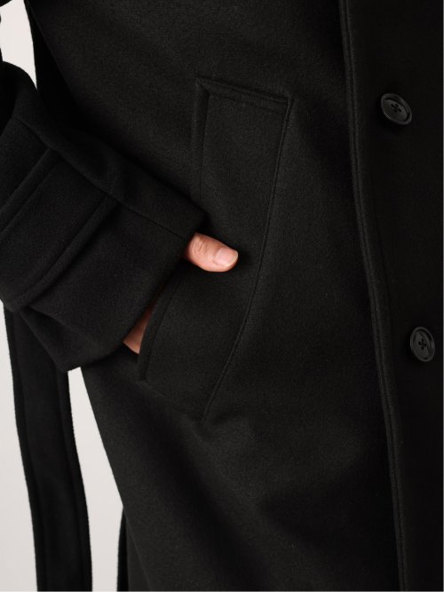 ドロー/DRAW テックメルトン ビックシルエット ダブルコート