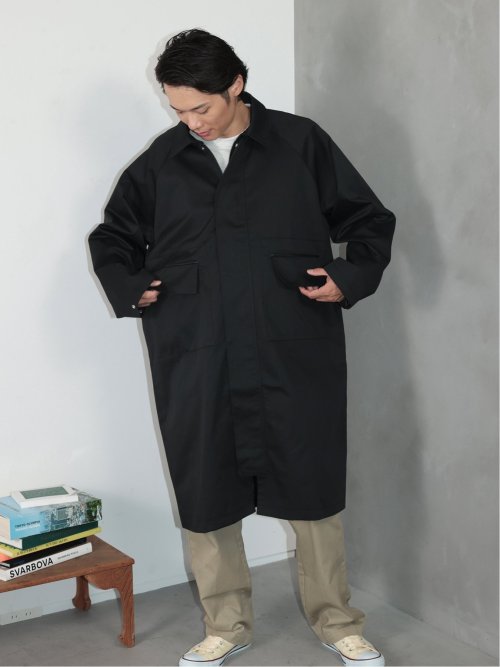 ドロー/DRAW ビックシルエット ステンカラーコート