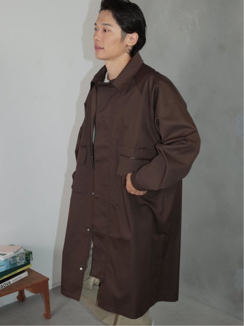 ドロー/DRAW ビックシルエット ステンカラーコート