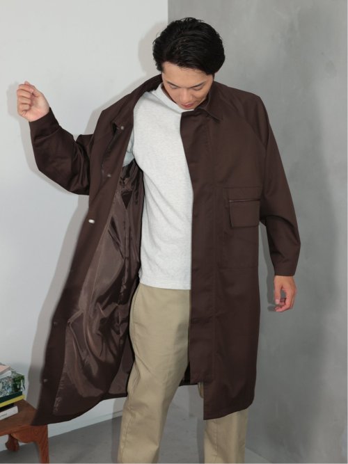 ドロー/DRAW ビックシルエット ステンカラーコート