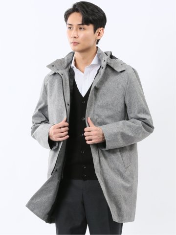 防風 フード脱着 ライナーベスト付き 3WAYコート