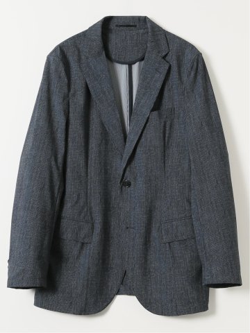 接触冷感 ストレッチ ウォッシャブル プリント スリムフィット 2ボタン ジャケット(セットアップ可能)