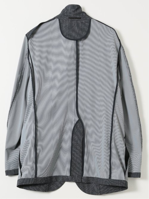 接触冷感 ストレッチ ウォッシャブル プリント スリムフィット 2ボタン ジャケット(セットアップ可能)