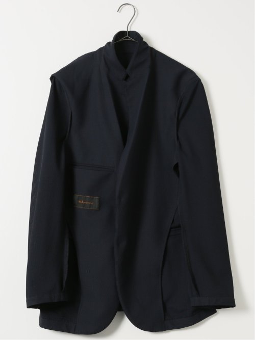 ストレッチ ウォッシャブル もちもち スリムフィット 2ボタン ジャケット