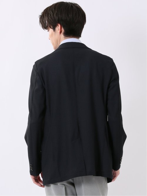 ストレッチ ウォッシャブル もちもち スリムフィット 2ボタン ジャケット