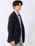 ストレッチ ウォッシャブル もちもち スリムフィット 2ボタン ジャケット