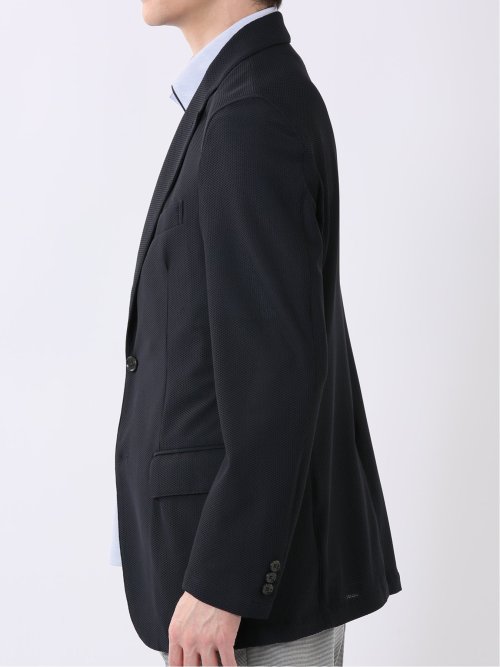 ストレッチ ウォッシャブル もちもち スリムフィット 2ボタン ジャケット