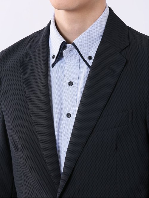 ストレッチ ウォッシャブル もちもち スリムフィット 2ボタン ジャケット