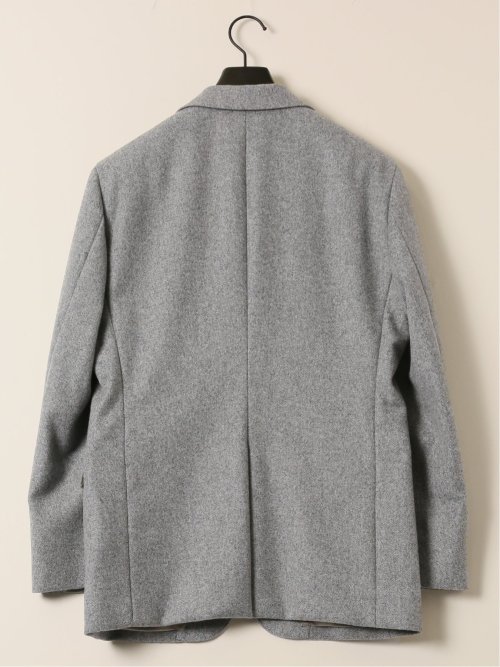 カシミヤ混ウール スリムフィット 2ボタンジャケット カルゼライトグレー