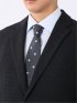 ジャケット メンズ ビジネス ストレッチ ウォッシャブル スリム 2ボタン テーラード モーデュロイ プリント 紺