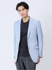 ホップサック スリムフィット 2ボタンジャケット サックス