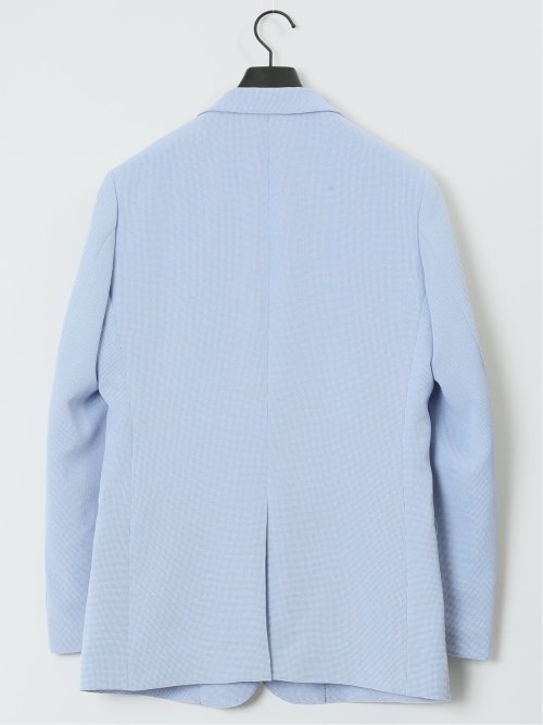 ホップサック スリムフィット 2ボタンジャケット サックス