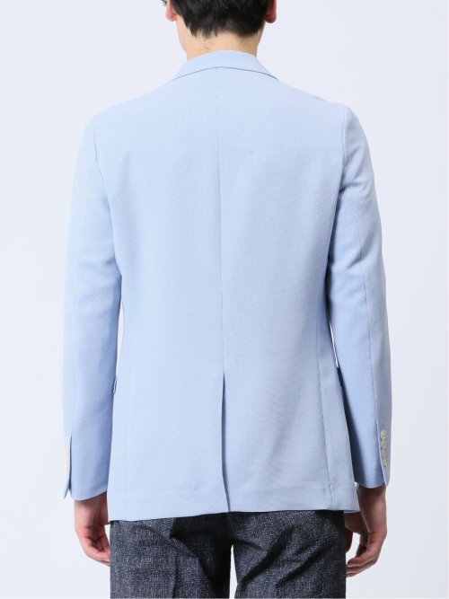 ホップサック スリムフィット 2ボタンジャケット サックス