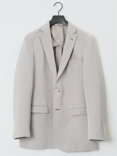 ホップサック スリムフィット 2ボタンジャケット ベージュ