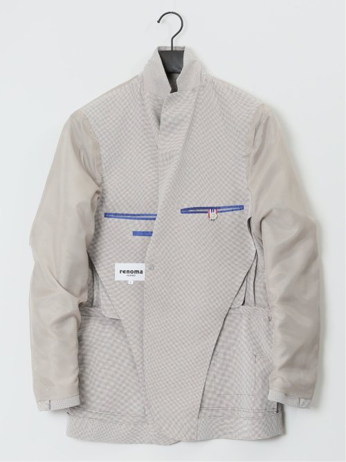 ホップサック スリムフィット 2ボタンジャケット ベージュ