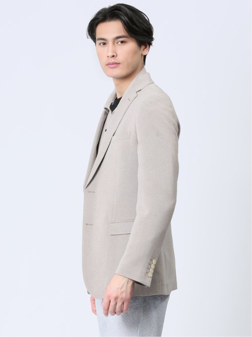 ホップサック スリムフィット 2ボタンジャケット ベージュ