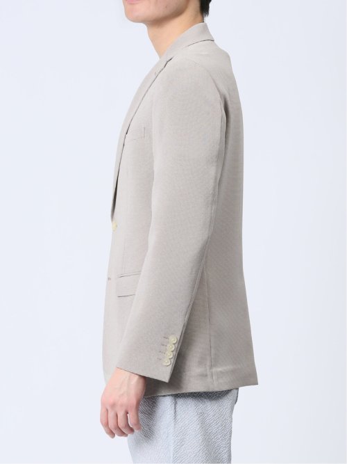 ホップサック スリムフィット 2ボタンジャケット ベージュ