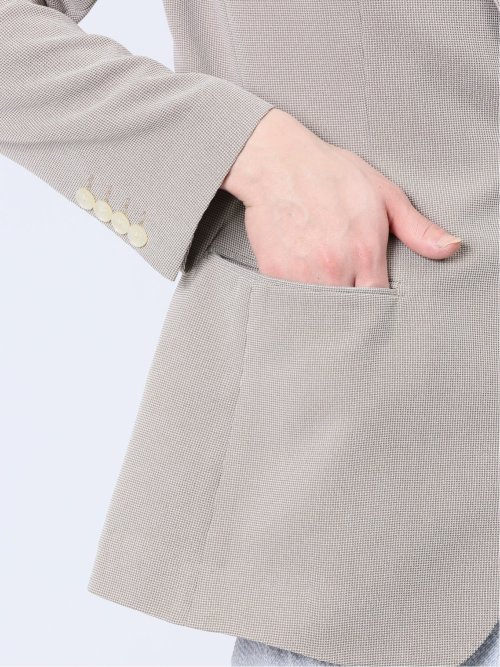 ホップサック スリムフィット 2ボタンジャケット ベージュ