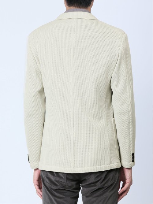 クォーターゲージ スリムフィット 2ボタンジャケット アイボリー