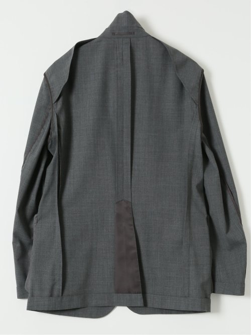 ストレッチウォッシャブル ウール混 スリムフィット 2ボタンジャケット(セットアップ可能)
