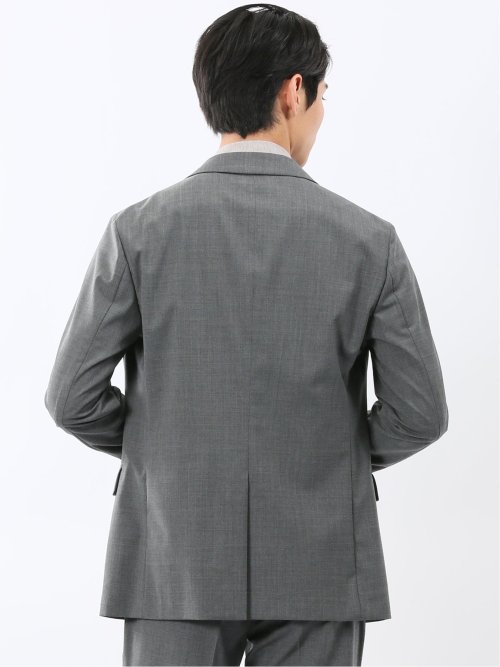 ストレッチウォッシャブル ウール混 スリムフィット 2ボタンジャケット(セットアップ可能)